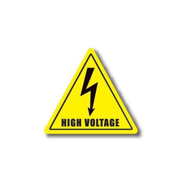 Ergomat 12in TRIANGLE SIGNS - High Voltage DSV-SIGN 144 #0073 -UEN - main